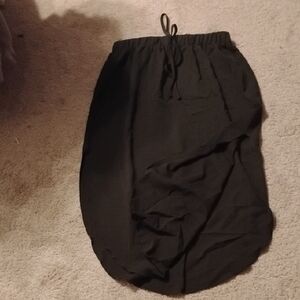 Green Drawstring Tulip Hem Skirt - Women